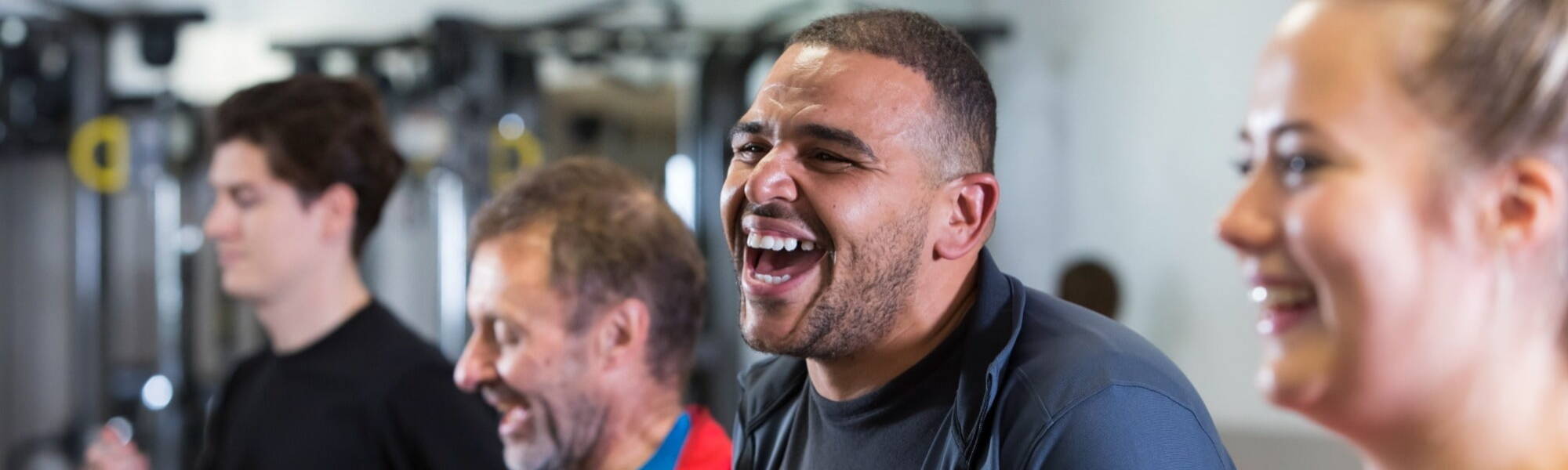 Happy gym session